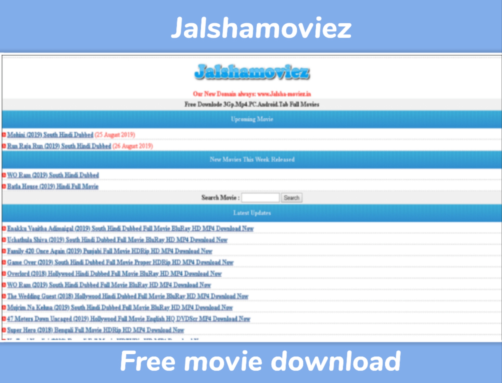 Jalshamoviez Offers Free Movie Download and Streaming